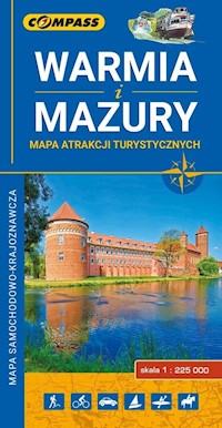 Warmia i Mazury Mapa atrakcji turystycznych mapa samochodowo-krajoznawcza 1:225 000 -  - książka