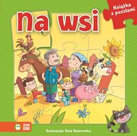 Książka z puzzlami Na wsi -  - książka
