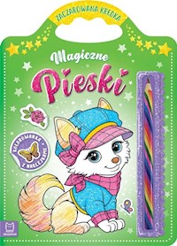 Magiczne pieski Kolorowanka z naklejkami Zaczarowana kredka - Kajdana Sylwia - książka