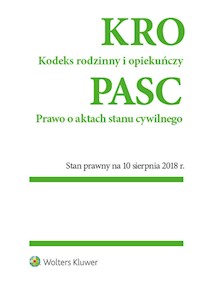 Kodeks rodzinny i opiekuńczy Prawo o aktach stanu cywilnego -  - książka
