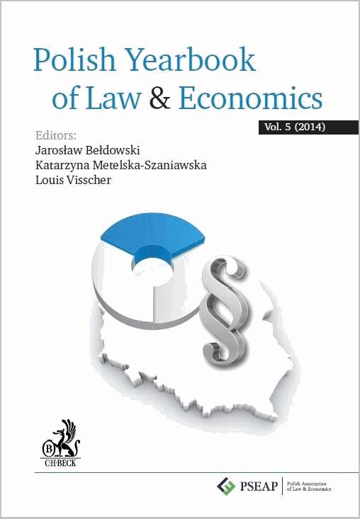 Okładka:Polish Yearbook of Law&Economics Vol. 5 (2014) 