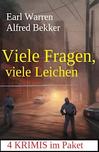 Viele Fragen, viele Leichen: 4 Krimis im Paket - Alfred Bekker - ebook