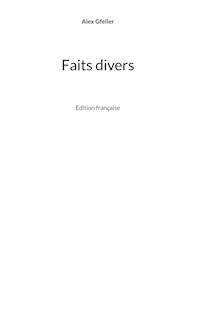 Faits divers - Alex Gfeller - ebook