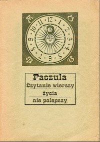 Czytanie wierszy życia nie polepszy - Paczula  - książka