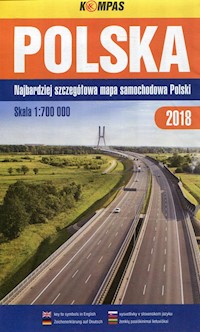 Polska 2018 mapa samochodowa Polski 1:700 000 -  - książka