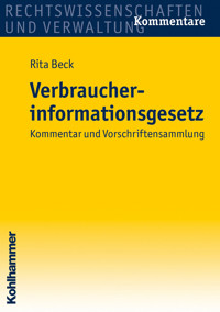 Verbraucherinformationsgesetz - Rita Beck - ebook