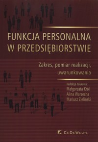 Funkcja personalna w przedsiębiorstwie - - książka