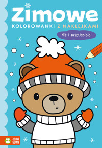 Zimowe kolorowanki z naklejkami. Miś i przyjaciele -  - książka