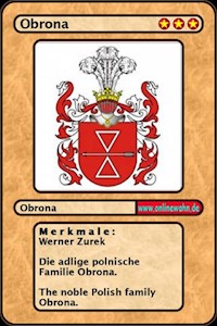 The noble Polish family Obrona. Die adlige polnische Familie Obrona. - Werner Zurek - ebook