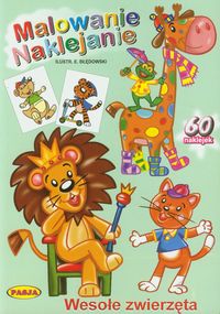 Malowanie naklejanie Wesołe zwierzęta -  - książka