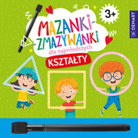 Mazanki-zmazywanki dla najmłodszych 3+ Kształty - Anna Borchard - książka