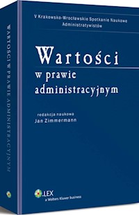 Wartości w prawie administracyjnym - Jan Zimmermann - książka