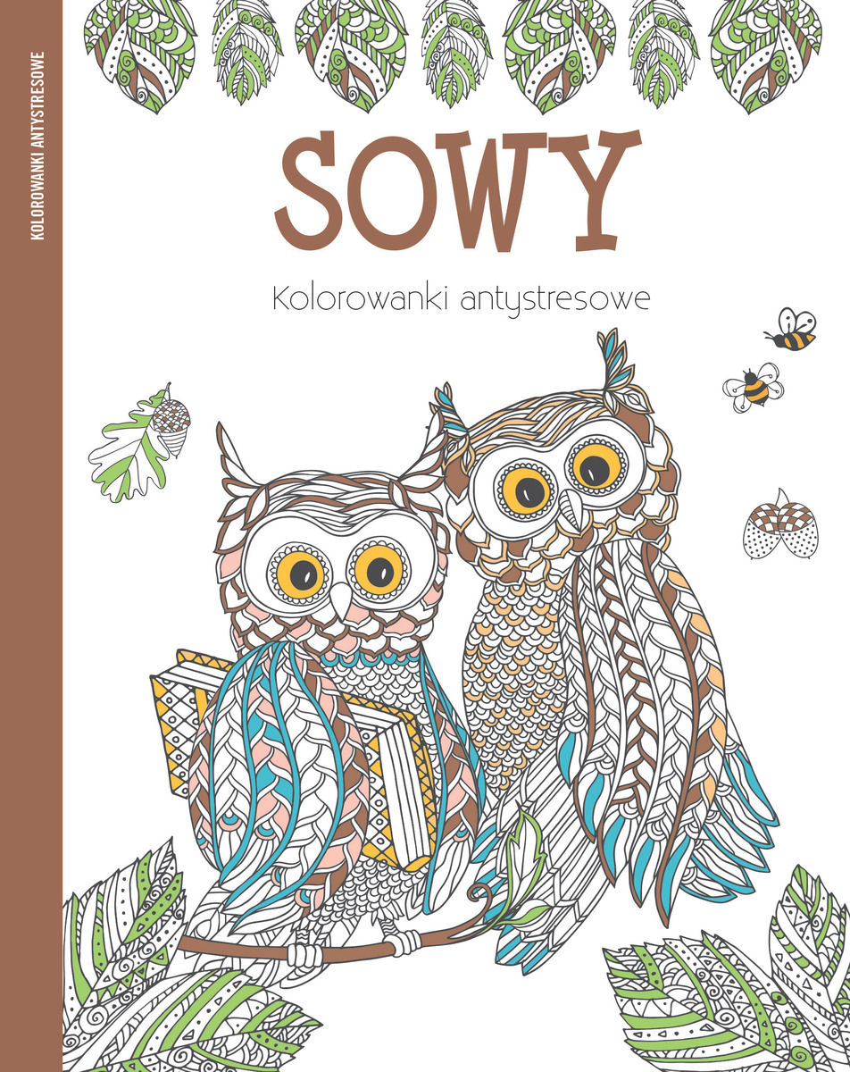 Sowy. Kolorowanki antystresowe - zbiorowa praca - książka