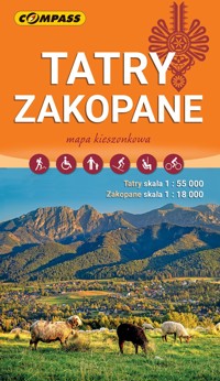 Tatry, Zakopane. Mapa kieszonkowa w skali 1:55 000 (wersja wodoodporna) - zbiorowa praca - książka