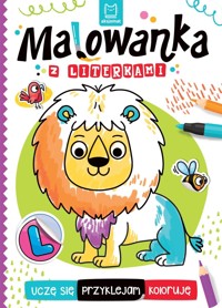 Malowanka z literkami. Uczę się, przyklejam, koloruję - Agata Kaczyńska - książka
