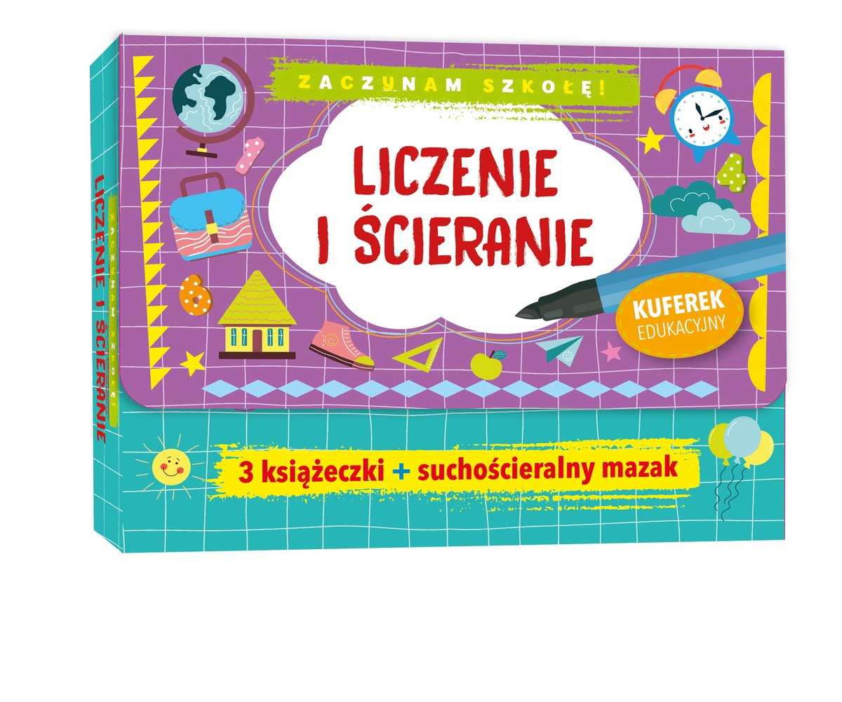 Zaczynam szkołę! Liczenie i ścieranie - zbiorowa praca - książka