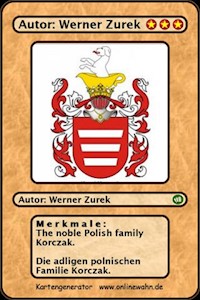 The noble Polish family Korczak. Die adligen polnischen Familie Korczak. - Werner Zurek - ebook