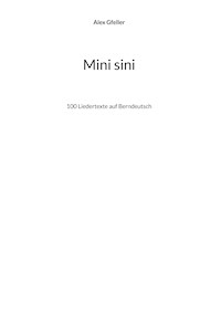 Mini sini - Alex Gfeller - ebook