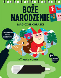 Boże Narodzenie. Magiczne obrazki. Kolorowanka wodna z zadaniami - zbiorowa praca - książka