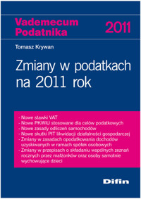 Zmiany w podatkach na 2011 rok - Tomasz Krywan - książka