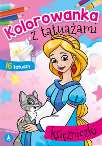 Kolorowanka z tatuażami Księżniczki -  - książka