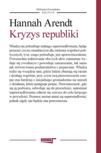 Kryzys republiki - Arendt Hannah - książka