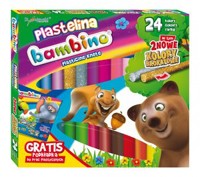 Bambino, Plastelina, 24 kolory - podkładka GRATIS (252503) -  - książka