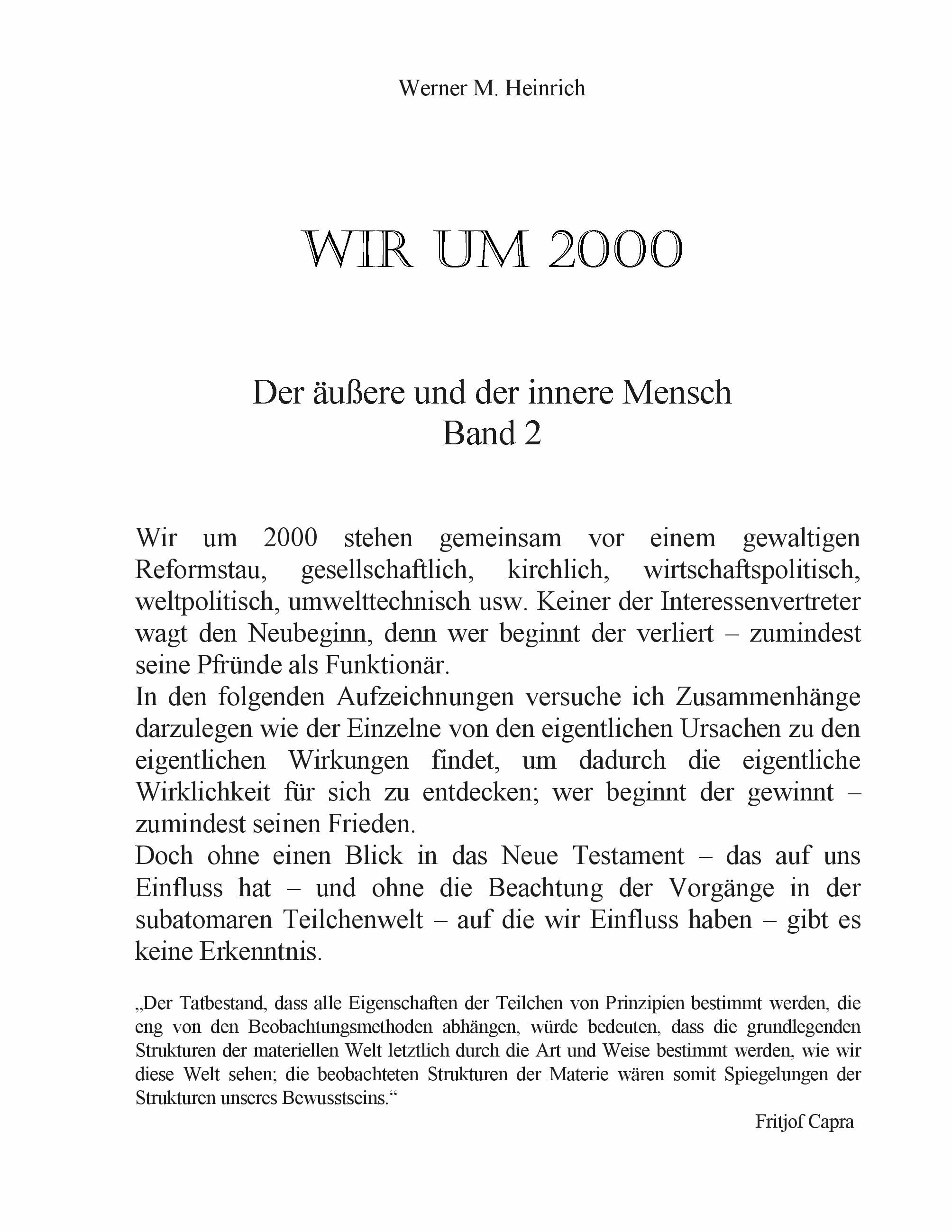 Wir um 2000 - Band 2