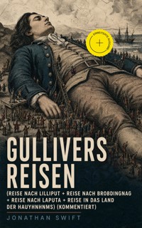 Gullivers Reisen (Reise nach Lilliput + Reise nach Brobdingnag + Reise nach Laputa + Reise in das Land der Hauyhnhnms) (Kommentiert) - Jonathan Swift - ebook