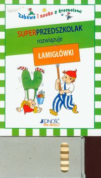 Superprzedszkolak rozwiązuje łamigłówki z kredkami -  - książka
