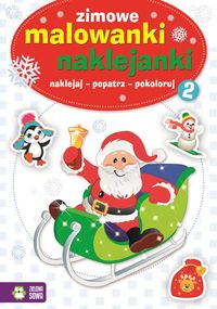 Zimowe malowanki naklejanki 2 - - książka