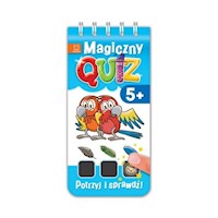 Magiczny quiz Potrzyj i sprawdź od 5 lat Niebieski -  - książka