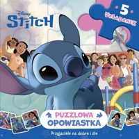 Puzzlowa opowiastka. Przyjaciele na donre i złe. 5 układanek Disney Stitch - zbiorowa praca - książka