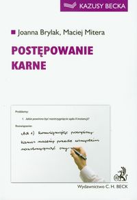 Postępowanie karne - Brylak Joanna, Mitera Maciej - książka