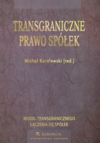 Transgraniczne prawo spółek -  - książka