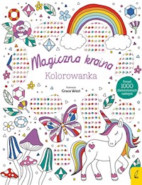 Wypukłe naklejki Magiczna kraina Kolorowanka -  - książka
