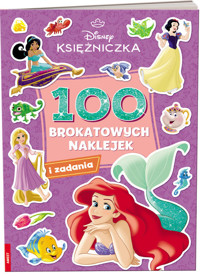 Disney Księżniczka. 100 brokatowych naklejek -  - książka
