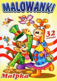 Małpka malowanki -  - książka