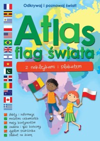 Atlas flag świata z naklejkami i plakatem -  - książka