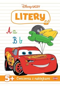 Disney Uczy Auta Ćwiczenia z naklejkami Litery -  - książka