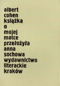 Książka o mojej matce - Cohen Albert - ebook