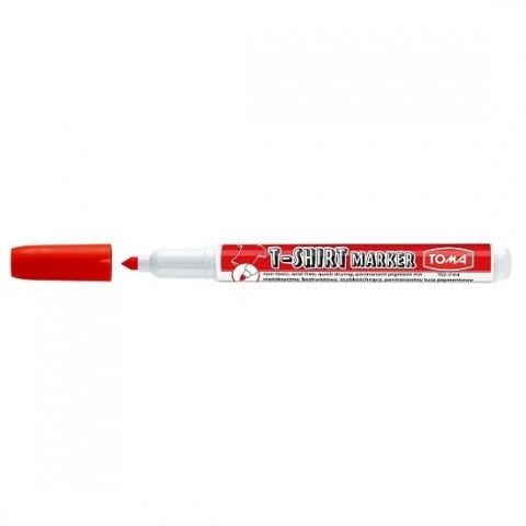 Marker do tkanin T-Shirt - czerwony (TO-744) -  - książka