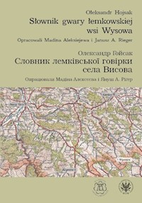 Słownik gwary łemkowskiej wsi Wysowa - Hojsak Ołeksandr - książka