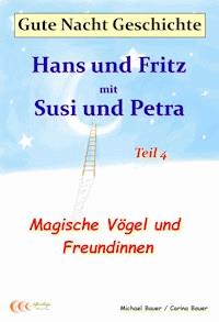 Gute-Nacht-Geschichte: Hans und Fritz mit Susi und Petra - Magische Vögel und Freundinnen - Michael Bauer - ebook