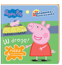 Peppa Pig. Układanka kolorowanka. W drogę - zbiorowa praca - książka