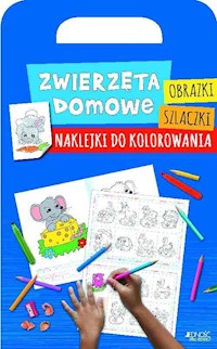 Zwierzęta domowe Obrazki szlaczki naklejki do kolorowania -  - książka