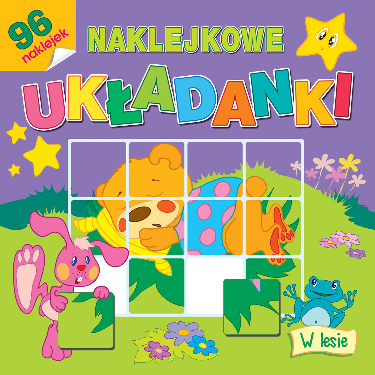 Naklejkowe układanki. W lesie -  - książka