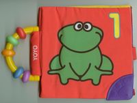 Książeczka szeleszcząca z grzechotką Żabka -  - książka