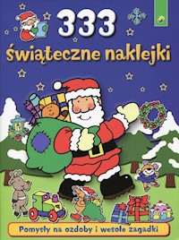 333 świąteczne naklejki niebieskie -  - książka