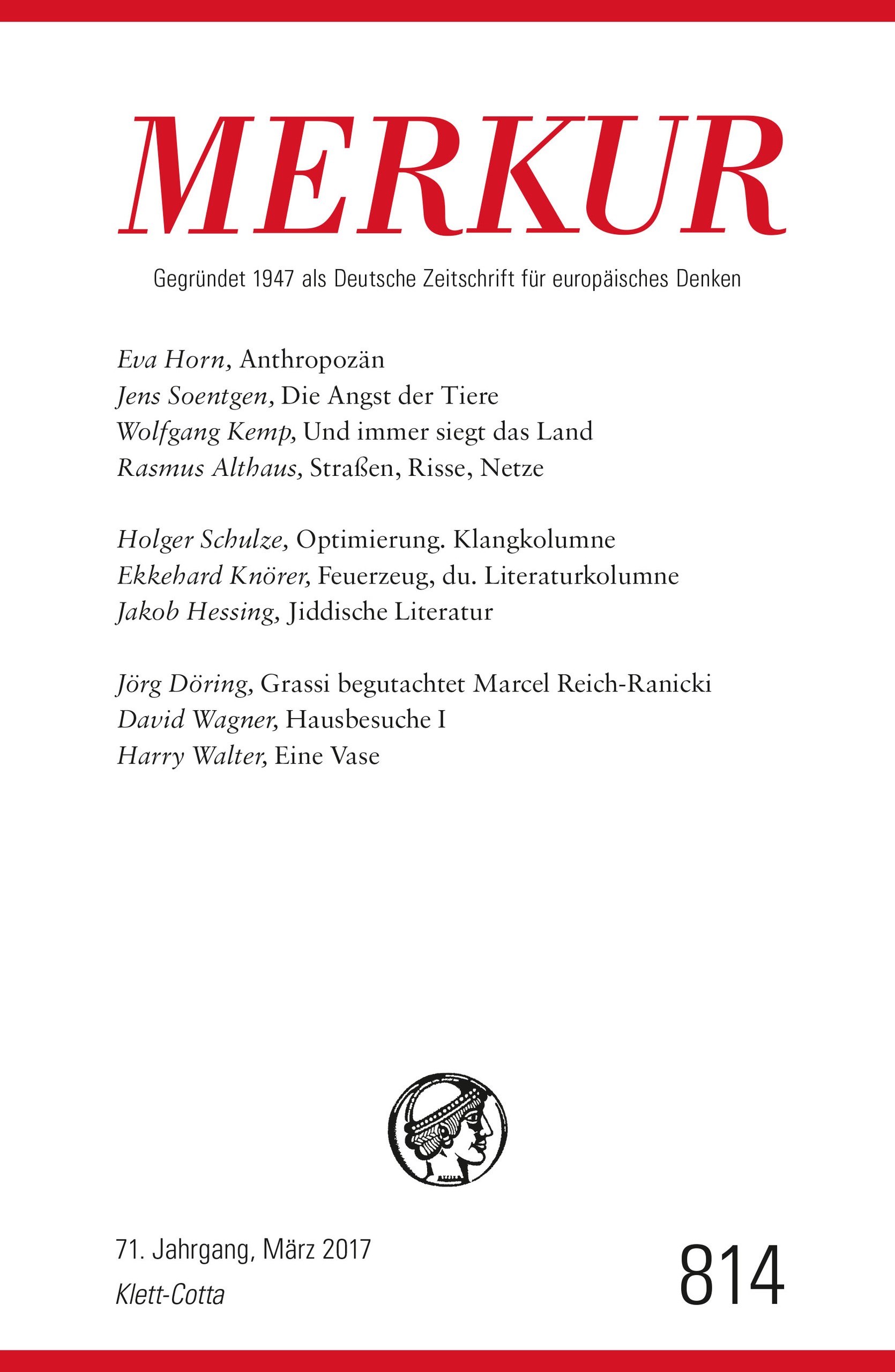 MERKUR Deutsche Zeitschrift für europäisches Denken - 2017-03